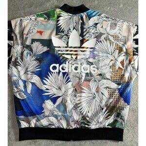 Adidas Originals Y2K Track Jacket Womens Small Collage Floral Graphic Streetwear